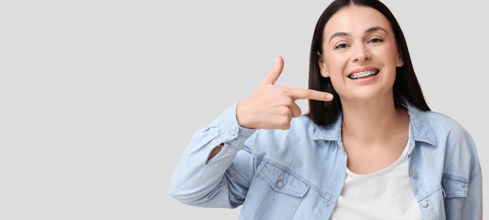 Woman with Braces